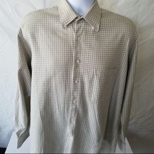 Tonino Lamborgini Long Sleeve Checker Shirt Size L